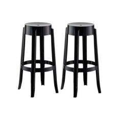 Imagem de Kit 2 Banqueta de Cozinha Shine UZ8007 2 Un Preto - Kappesberg