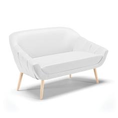 Imagem de Namoradeira 02 Lugares Giovana Corino Branco P s Palito Natur