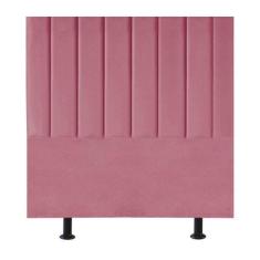 Imagem de Cabeceira Estofada Cama Box Casal 140 Cm Paolla Suede rosa