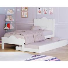 Imagem de Cama Solteiro Auxiliar Nina Branca - Home A.S