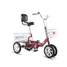 Imagem de Triciclo adulto 4 rodas cruiser bicicleta encosto ajustável com cesta grande para recreação compras piqueniques exercício masculino feminino ciclismo pedalar