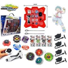 Imagem de Maleta Beyblade 8 Beyblades Com Lançador + Arena De Beyblade - Tornado