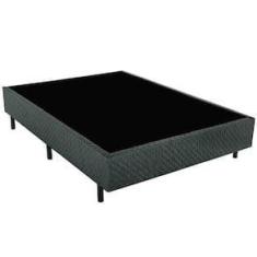 Imagem de Base Box para Colchão de Casal Biflex Turquia 39x138x188cm - Grafite