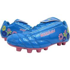 Imagem de Vizari Tênis de futebol Blossom FG para bebês/crianças pequenas | Couro sintético, lavável na máquina, gráficos exclusivos, design confortável, sola de borracha durável (bebê/criança pequena),