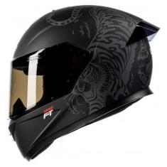 Imagem de Capacete Moto Bieffe B12 Ft Felipe Titto C/ Spoiler Preto, 60