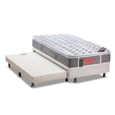 Imagem de Cama Box c/Auxiliar Solteiro: Colchão  Castor Pocket Castor Light Stre
