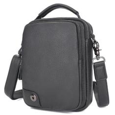 Imagem de Bolsa mensageiro de couro legítimo, bolsa tiracolo para viagens, trabalho, negócios, a