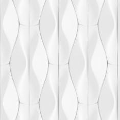 Imagem de Papel De Parede Adesivo Efeito Gesso 3D Geométrico Curva 9M