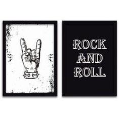 Imagem de Conjunto Quadros Decorativos 2 peças 20x30 Rock and Roll
