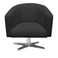 Imagem de Poltrona Giratória Stella Linho  A79 Base Cromada - D`Rossi