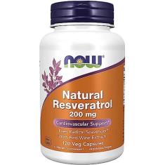 Imagem de Resveratrol 200mg 120 Caps Veg Now Foods Importado Original