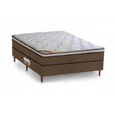 Imagem de Cama Box + Colchão Castor Casal Innovation One Face Pocket 138X188x54cm