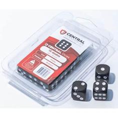 Imagem de Central Dices D6 15 unidades de 16mm Preto e Branco