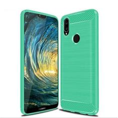 Imagem de Capa para Huawei P20 Lite, capa de material de fibra de carbono, suave antiderrapante, macia, anti-impressões digitais, capa totalmente protetora para Huawei P20 Lite