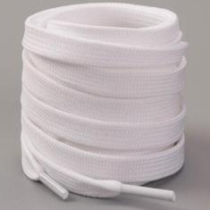 Imagem de Kit 30 Par De Cadarços Chato P/ Tênis Sapato E Botas Branco 1,40M  - M