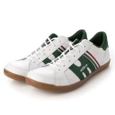 Imagem de MOBUS(モーブス) Tênis de couro unissex Mosel, Branco/Dk. verde, 39 BR
