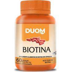 Imagem de Biotina Vitamina B7 60 Cap  - Saúde Do Cabelo, Pele E Unhas - Duom