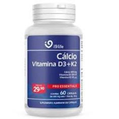 Imagem de Cálcio 400Mg + Vitamina D3 200Ui + Vitamina K2 65Mcg 60 Capsulas - I9l