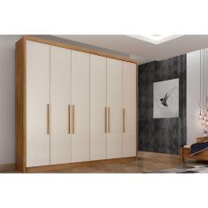 Imagem de Guarda Roupa 6 Portas e 6 Gavetas Santoro/Bolonha Cumaru/Fendi - Novo Horizonte