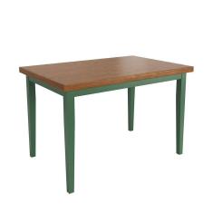 Imagem de Mesa Colors Em Madeira Maciça Retangular 4 Lugares - 120 X 80cm Verde