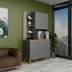 Imagem de Cozinha Compacta 1 Gaveta 5 Portas Safira Bartira