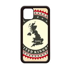 Imagem de London UK Reino Unido Mapa do país da Grã-Bretanha para iPhone 12 Pro Max Capa para Apple Mini Mobile Case