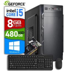Imagem de Computador Intel i5 8Gb Ssd 480Gb GT610 2Gb + Kit