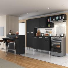 Imagem de Cozinha Completa c/ Bancada Paris Multimóveis MP2044 Preta