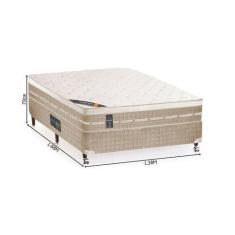 Imagem de Cama Box + Colchão Casal Castor Premium Tecnopedic One Face Bege 138 X