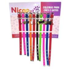 Imagem de Coleira Para Cachorro De Camurça Com Pingente Cartela 10 Un - Nicapet