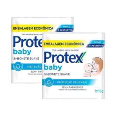 Imagem de Kit 6 Sabonete Protex Baby Proteção Delicada 85G