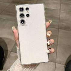 Imagem de Capa macia com glitter transparente para Samsung Galaxy S24 S23 Ultra S22 S21 Plus S20 FE A54 A34 A55 A52 A35 A53 A25 Capa de filme de câmera, transparente, para Samsung S24Ultra