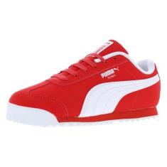 Imagem de PUMA Tênis infantil unissex Roma (criança pequena), Para todos os tempos, vermelho/PUMA branco, 15