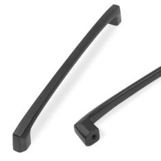 Imagem de COTYKILEY Pacote com 6 puxadores de armário de cozinha preto fosco de 192 mm puxadores de armário puxadores de porta de armário de cozinha ferragens de armário puxadores de gaveta puxadores de cômoda