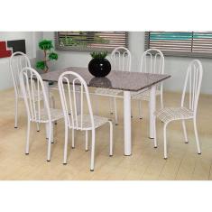 Imagem de Conjunto De Mesa Carla Com 6 Cadeiras  Rattan