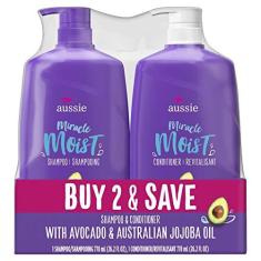 Imagem de Kit Aussie Shampoo E Condicionador Moist 865ml