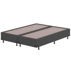 Imagem de Base Box King Size Probel Village com Revestimento em Tecido Poliéster 38x193x203cm - Preto