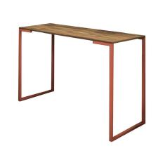 Imagem de Mesa Escrivaninha Mesa de Estudos Stan Home Office Ferro Bronze MDF Carvalho - Ahz Móveis