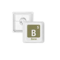 Imagem de B Boron teclado mecânico de ciência elemento químico PBT kit de atualização para jogos