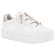 Imagem de Tênis Feminino Casual Dia a Dia FlatForm com Strass Ramarim SNK 2397207