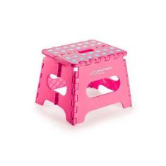 Imagem de Banquinho Multiuso Dobrável Rosa Multikids Baby - Bb1010