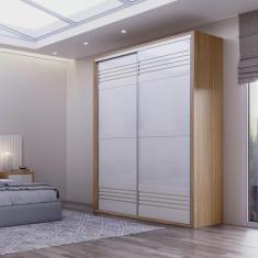 Imagem de Guarda-Roupa Solteiro 2 Portas 2 Gavetas 178,6cm