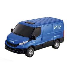 Imagem de Carro Furgão Iveco Miniatura Realista Com Abertura Do Porta Malas Azul