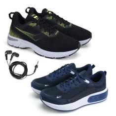 Imagem de Tênis Masculino Fitness Esporte + Fone de Ouvido Fio Kit 2 - BFK, 35, 