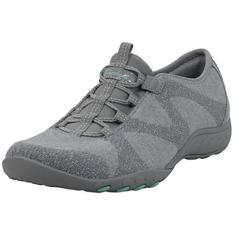 Imagem de Skechers Tênis feminino Breathe-Easy-Opportuknity, Cinza/menta, 36