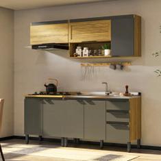 Imagem de Cozinha Completa Magnólia 7 pt 3 gv Mel e Grafite