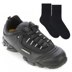 Imagem de Kit Tênis Bull Terrier Attack Low II Masculino + Par de Meia, Preto, 4