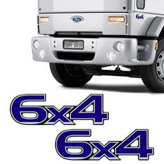 Imagem de Par De Emblemas Ford Cargo 6x4 Adesivo Resinado Caminhão