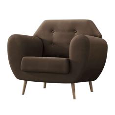 Imagem de Poltrona Beegees Suede Marrom