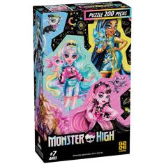 Imagem de Quebra Cabeça Puzzle 200 Peças Monster High Grow